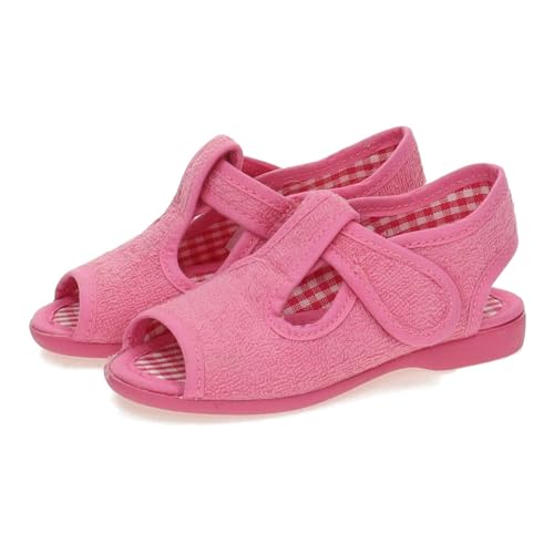VULCA-BICHA 270 Zapatillas de casa para niña Vulca Bicha con Forro cálido y Suela Flexible, diseño Color Fresa NIÑA Zapatillas CASA Fresa 24