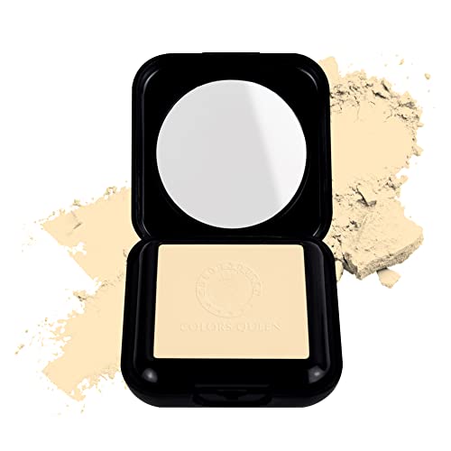 Image of Colors Queen Fit for U Matte Compact Powder with SPF | 2 in 1 Oil Free Compact, UV Protection, Pore Minimizing, Blends Effortlessly | Face Compact for Women (01 - Ivory)