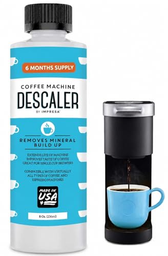 IMPRESA Coffee Machine Descaler (2 Uses Per Bottle) - Made in the USA - Universal Descaling...