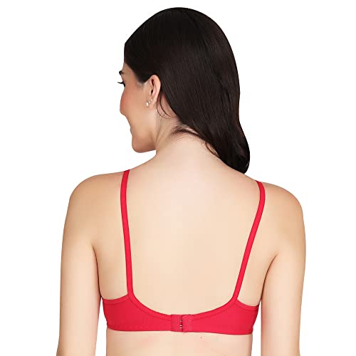 Image of Women Non Padded Bra - Made of Pure Cotton Full Coverage Non Wired Soft Cup for T-Shirt Saree Dress and for Everyday