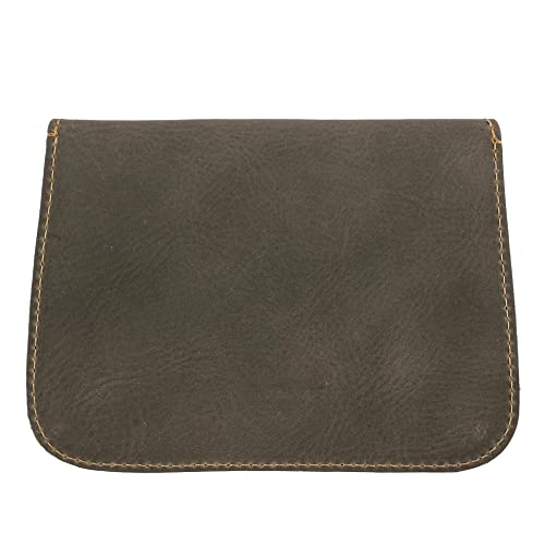 Hide & Drink, Leaves Card Wallet Pouch Handmade from Full Grain Leather, Soft Coin & Cash Organizer, Cable Holder & Accessories Case :: Dark Jade2