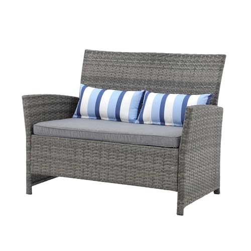 Sunsitt Outdoor Wicker Loveseat With Cushions thumb #2