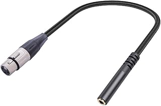 1/8 To Cable Female To 1/8 3.5mm Cable To TRS Cable PVC Line 30CM TRS 1/8 Inch To Cable 3Pin Female To 1/8 Inch Female Balanced To 3.5mm TRS Signal Interconnect Cord