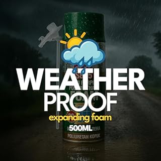 Spray Foam - Expanding Foam, Polyurethane Gap Filler for Doors, Windows, Pipes, Frames, Cracks & Holes + All-Weather (17 oz / 500ml)