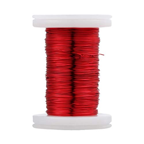 Image of BNTECHGO 28 AWG Magnet Wire 2 oz Red Enameled Copper Wire 0.0122 inch(0.31mm) | 28 Gauge Enameled Copper Coil Wire Widely Used For Transformers, Inductors, Speakers, Electromagnets, Educational Experiments