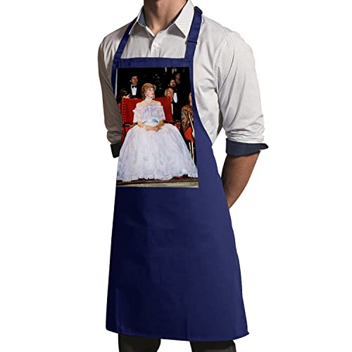 Tablier cuisine premium navy robe de bal de la princesse Diana style royal