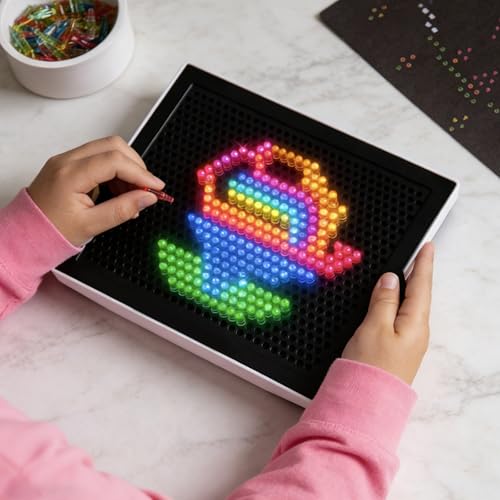 Image of Refill Pegs for Use with Creative Light Up Board, 280 Pcs of Glowing Pegs, Light Up Drawing Board Accessories, 6 Colors, Creative Game Toys, Puzzle Learning Toys, Light Bright Toys for Kids Aged 4 +