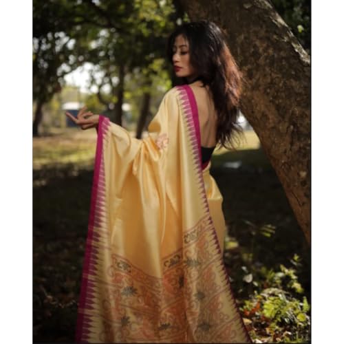 weaverootsbymedhabati pure silk saree in mulberry silk – image 5
