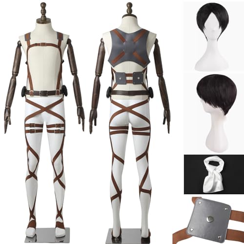 Disfraz de Levi de cómic para hombre traje completo con capa S 6