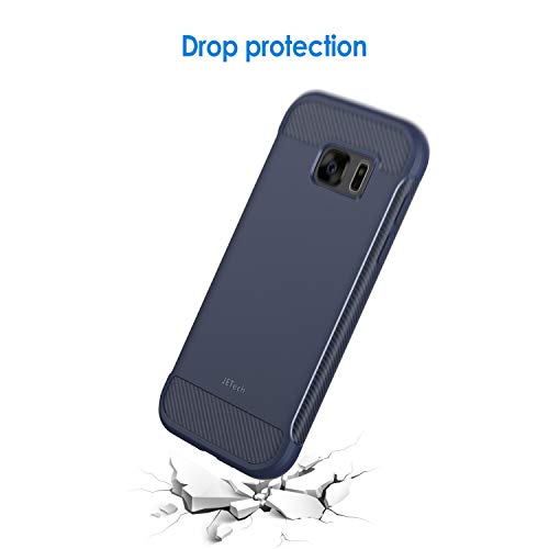 Jetech Slim Fit Case Compatible With Samsung Galaxy S7 5.1-Inch, Thin Phone Cover With Shock-Absorption And Carbon Fiber Design (Blue) #TOP3