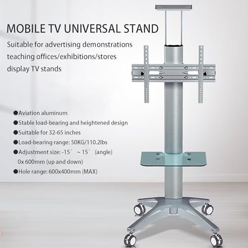 Soporte móvil para TV con ruedas para pantallas de 32 a 70 pulgadas miniatura 3