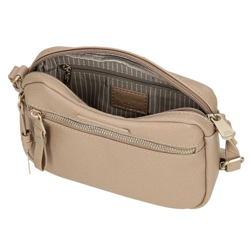 Pepe Jeans Elia Borsa A Tracolla Beige 21 X 14 X 5 Cm Pelle Sintetica By Joumma Bags, Beige, Taglia Unica, Tracolla - 4