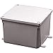 Carlon 6 in. Square Polycarbonate Junction Box Gray