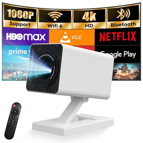 Putbecy Mini Proyector Portátil 4K con 1080P Nativo, Android 11, WiFi 6 y Bluetooth 5.4, Corrección Trapezoidal Automática, HDMI/USB, Compatible con Teléfono y PC, Proyector para Cine en Casa Putbecy Mini Proyector Portátil 4K con 1080P Nativo, Android 11, WiFi 6 y Bluetooth 5.4, Corrección Trapezoidal Automática, HDMI/USB, Compatible con Teléfono y PC, Proyector para Cine en Casa