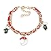 Produktbild TT- Damen Armband Layered Armband Gliederarmkette Freundschaftsarmband mit Weihnachten Geschenk Anhängern Kette Armband für Frauen Armkette Bracelet Elegant Damen Mädchen (B, 0.11)