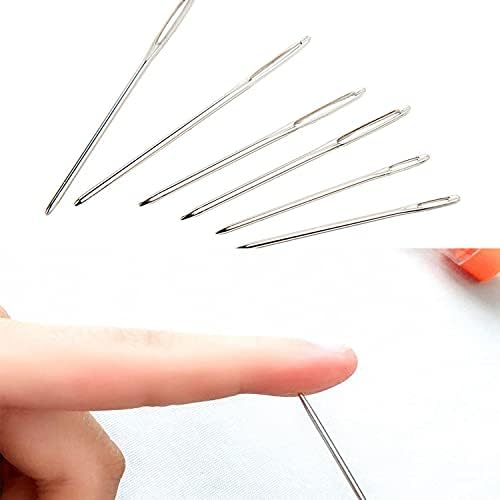 Sewing Needles Large Eye Blunt Needles Yarn Knitting Hand Needles Sewing Big Eye Darning Needles(15pcs, 3Sizes)