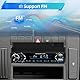 NHOPEEW 1 Din Autoradio mit Bluetooth - MP3 Player Unterstützung Telefonhalterung - Dual USB Ports/TF Card/FM Radio/AUX Input/Lenkradsteuerung/Button Lights + Wireless Mic