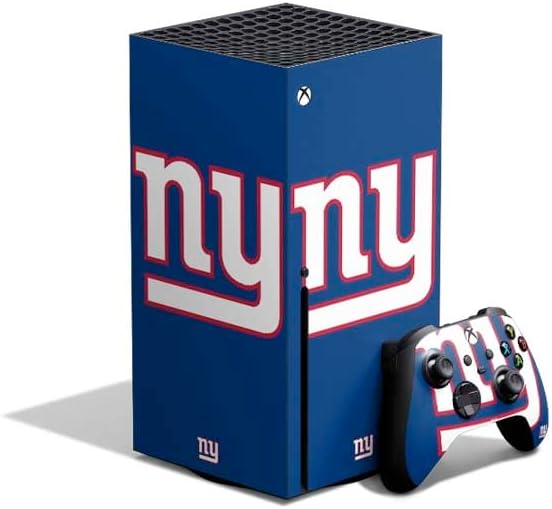 Skinit Decal Gaming Skin Compatible with Xbox Series X Bundle - Officially Licensed NFL New York Giants Design