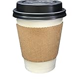 ニッチプラス(Niche Plus) テイクアウト厚紙カップ(280ml) クラフトスリーブ・専用フタ付 50セット