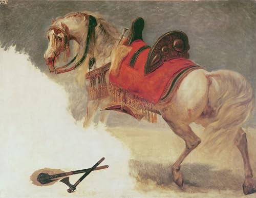 Tableau sur toile Cheval de Mustapha-pacha par Antoine Jean Gros reproduction moderne 60x90cm