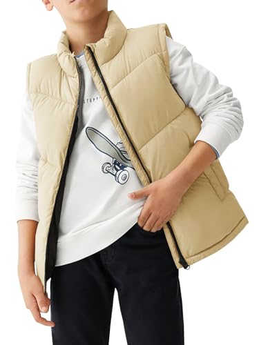 Image of Meikulo Boys Puffer Vest Zip Up Quilted Gilet Sleeveless Jackets