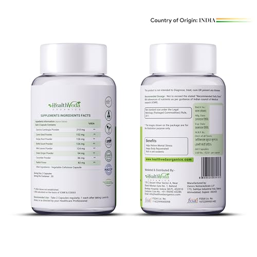 Health Veda Organics Garcinia Cambogia 1000mg | Helps Manage Appetite, Reduce Hunger Pangs | Assists in Weight Loss and Fat Burn for Men & Women (60 Veg Capsules)