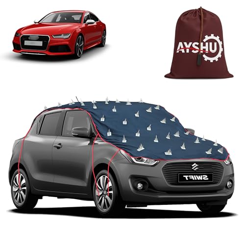 Image of AYSHU Water-Resistant Spike Car Cover for Audi RS7 - Protects from Dogs, Monkeys, Dust, Sunlight & UV - Full Roof Universal Fit