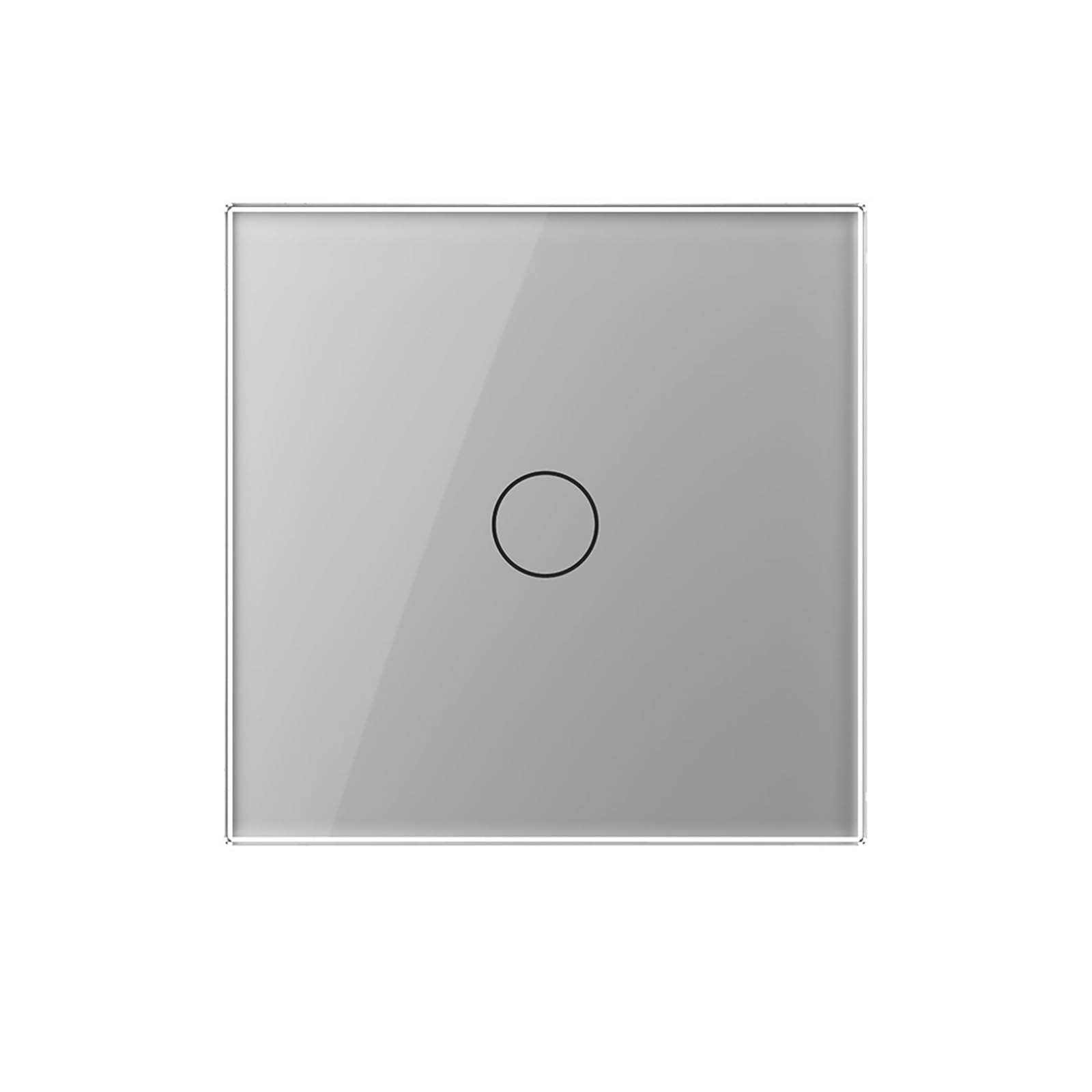 Interrupteur tactile gris 1 gang va et vient commutateur mural capacitif VL-C701S
