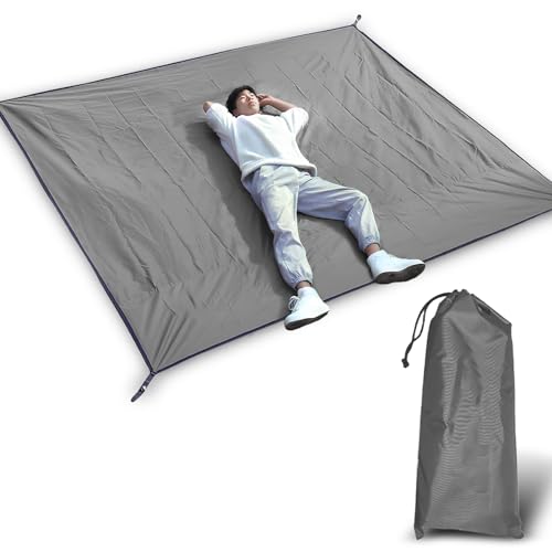 YERGOFE Camping Picnic Tent Footprint - 210×150cm | Lightweight & Waterproof | Sandproof Camping Ground Cloth for Beach, Hiking | Compact Storage Bag Included for Couples & Backpackers