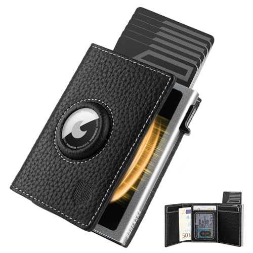 DODENSHA® MagSnap Pepple Airtag Wallet Herren I Kartenetui Herren I Smart Wallet...