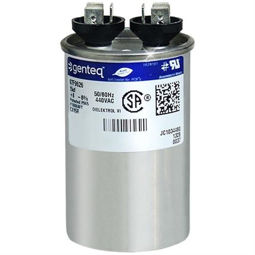 GE Genteq Round Capacitor 15 uf MFD 440 Volt Z97F9626