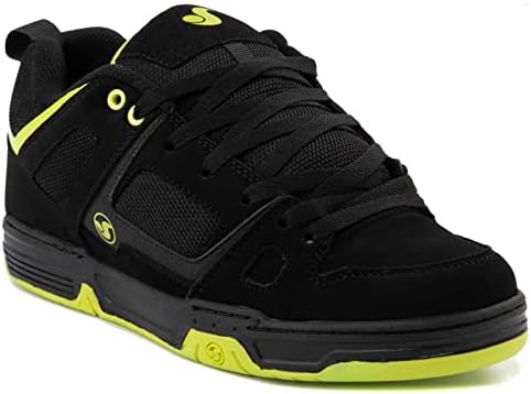 DVS Men's Gambol Skate Shoe, Black Lime, 7