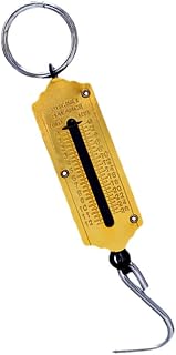Portable Mechanical Hanging Hook Scale 150kg Golden Aluminum Alloy | Vertical Spring Design, Equipped Weighing Hook, for Kitchen and Shop Use, Iron and Steel Components