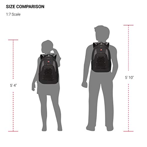 Swissgear 1186 Bungee Backpack, Black/Grey, 17-Inch #TOP5
