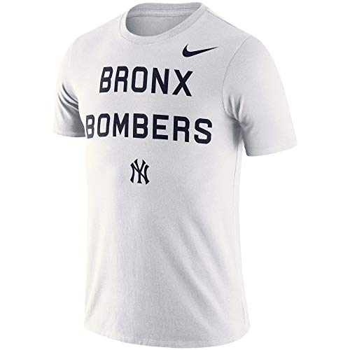 Nike Men s New York Yankees White MLB Bronx Bomber Local Phrase T-Shirt (XXX-Large)