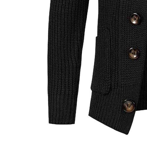 JEKE-DG Men's Button Down Casual Winter Sweater Long Sleeve Open Front Solid Sweater Knitted Fashion Cardigan Sweaters4