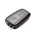 Vitodeco Genuine Leather Smart Key Fob Case Cover Protector - Compatible with Toyota Rav4, Camry, Prius, Highlander, CH-R, Avalon, Toyota 86, Mirai (2016 - 2024 Models) - 3 Buttons, Black/Red