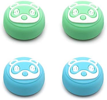 Controller Thumb Grip Caps, Joystick Cap Suitable for Nintendo Switch & Lite, Animal Forest Silicon Cover Crossing Handle Button Caps