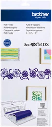 Brother ScanNCut DX Vinyl Roll Feeder CADXRF1, Mat-Less Cutting for Wall Decals and Large Stickers, Includes Base Attachment, Holder and Trimmer