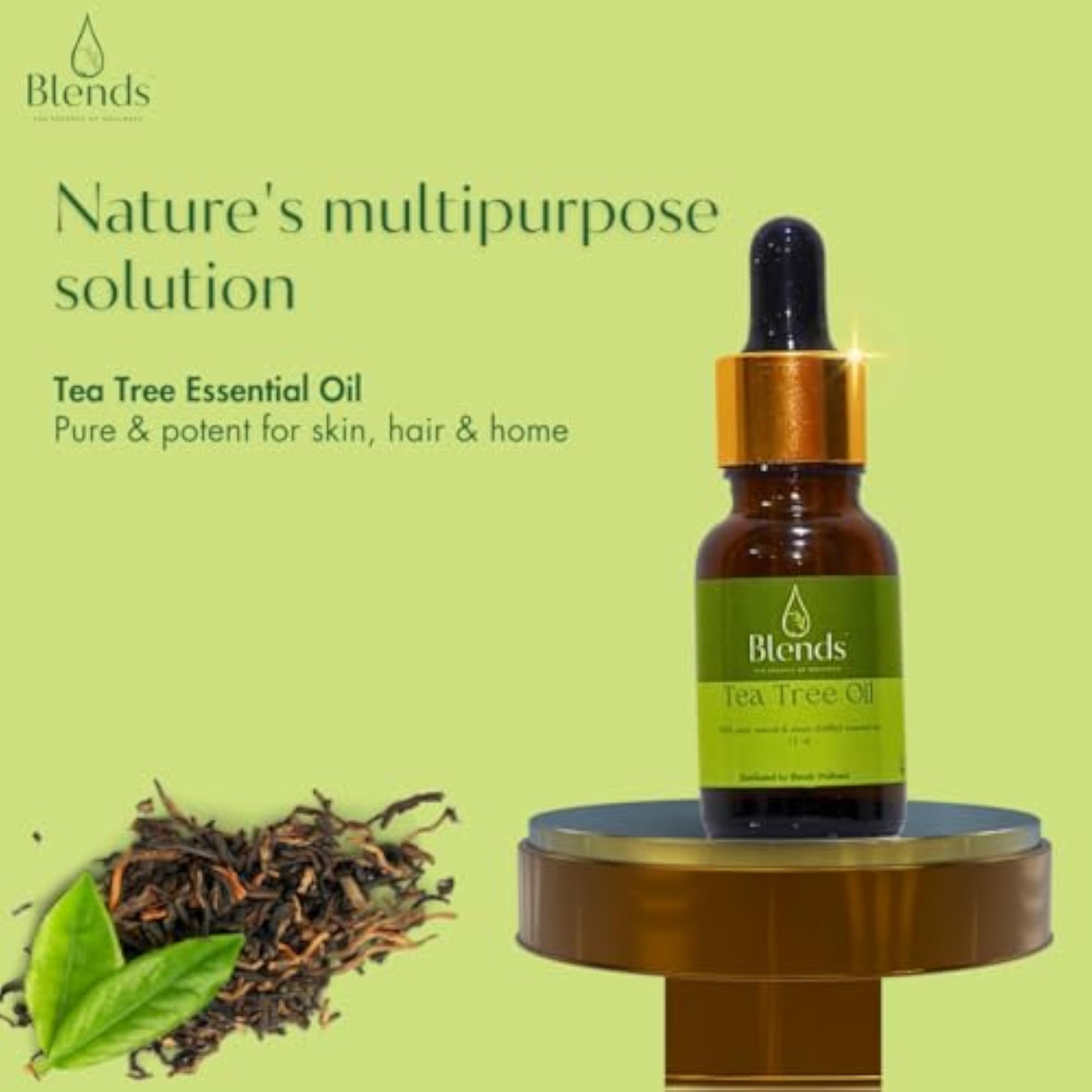 BLENDS Pure Tea Tree Essential Oil, 15ml