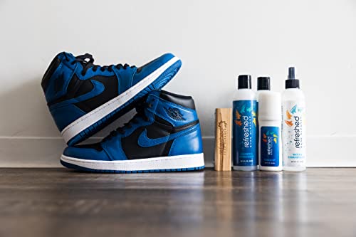 Refreshed Shoe Cleaner - 2X 8Oz Cleaning Solution, 1X 8Oz Stain Repellent, 1X 8Oz White Shoe Cleaner Paint, 1X Brush - Easily Clean Suede, Leather, Nubuck, Canvas And Mesh Shoes - Complete Kit #TOP5