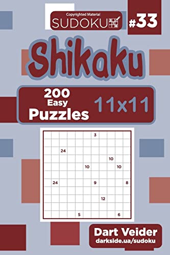 Sudoku Shikaku - 200 Easy Puzzles 11x11 (Volume 33)