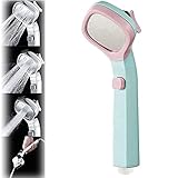 High Pressure Shower Head: Handheld shower head comes With 4 modes, you can adjust the water pressure at will. And has a one-touch water shut-off function.
