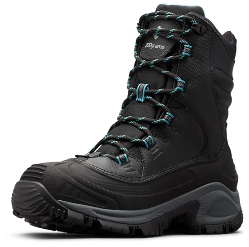 Columbia Womens Bugaboot III, Black/Pacific Rim, 6 by Columbia - Image 2