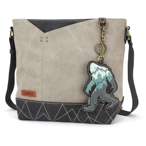 CHALA Prism Crossbody Womens Shoulder Purse with Adjustable Strap - Bigfoot - gray