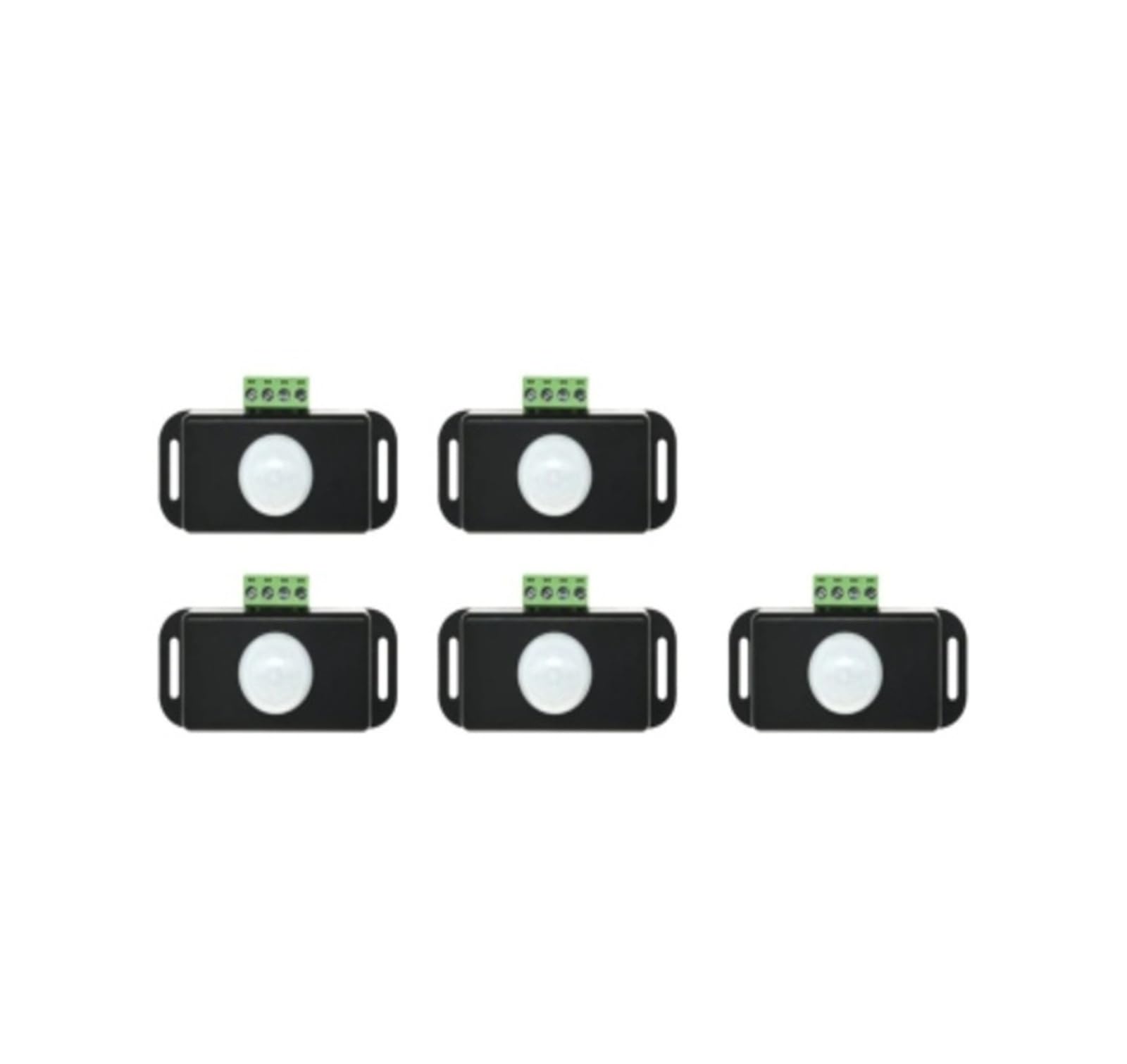 ChuFort Detector infrarrojo IR ajustable automático del interruptor del sensor de movimiento PIR 6A | 1-10PCS DC 12V/24V for tiras de luces LED(5PCS)