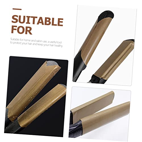10 unidades de pegatinas resistentes al calor para planchas de pelo, protectores adhesivos aislantes para herramientas de peinado, decalcomanías portátiles para viaje miniatura 6