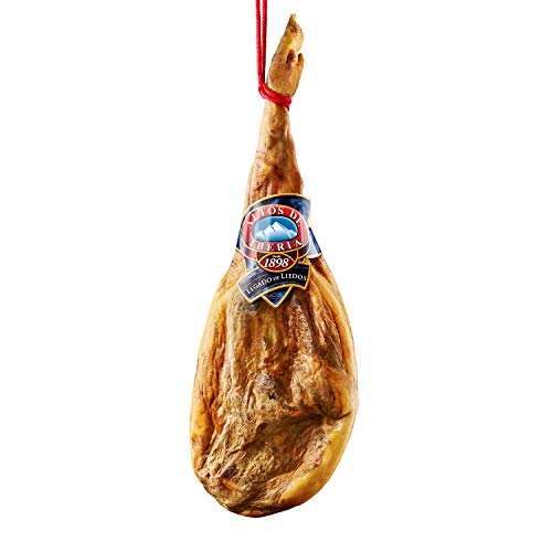 Jamón Serrano Gran Reserva Curación Mín.15 Meses | Peso Min. 6,5 kg | Sin Gluten, Alérgenos ni OGM | Curación Natural al Aire de la Sierra | Pata Jamón España
