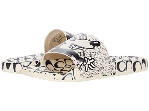 COACH x Mickey Keith Haring Rubber Slide White/Black Rubber 7 B (M)
