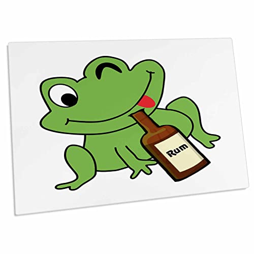 Alfombrilla de escritorio 3dRose frog verde 23x16 pulg miniatura 1